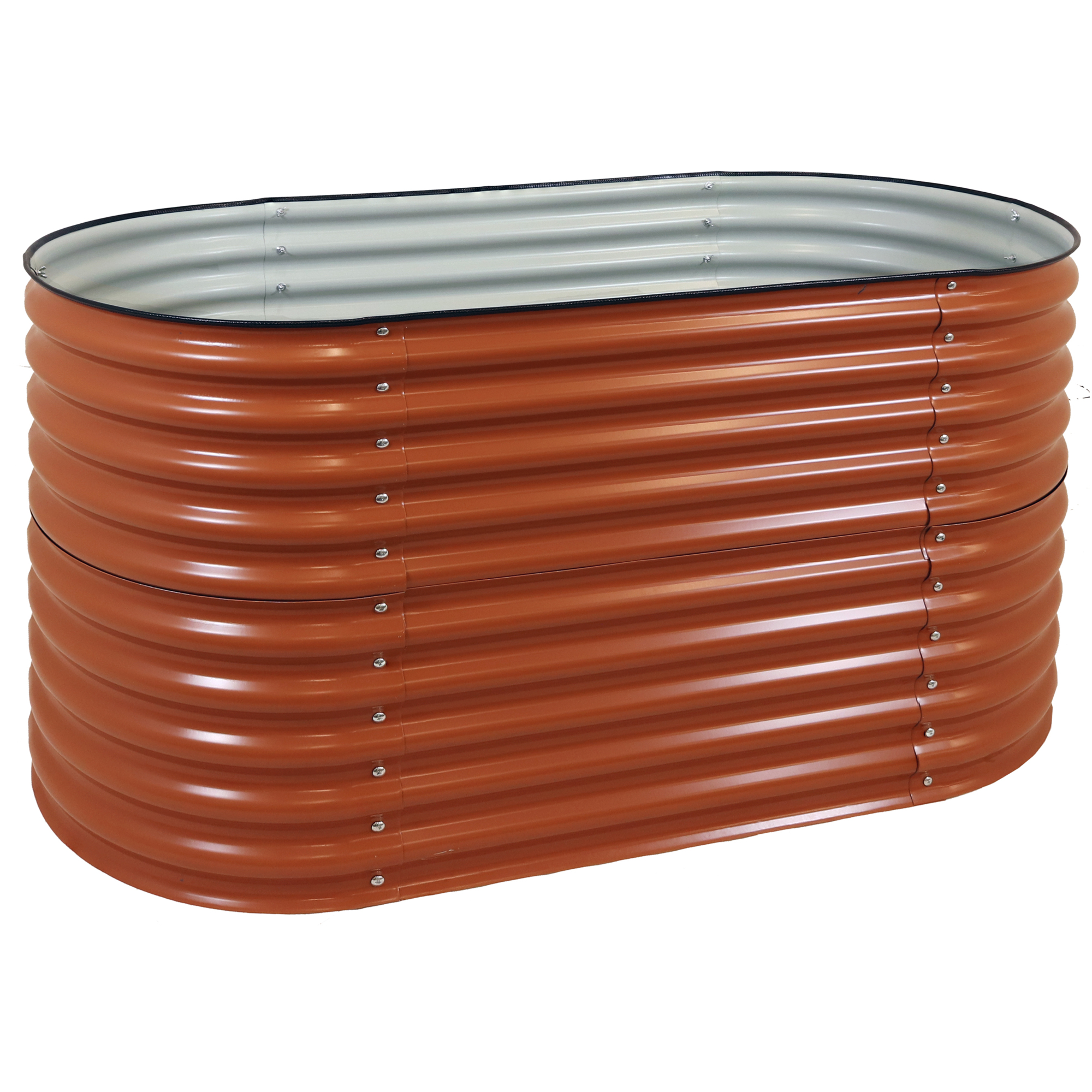 Sunnydaze Decor, Oval Stand-Up Raised Garden Bed, Material Steel, Model# HST-891